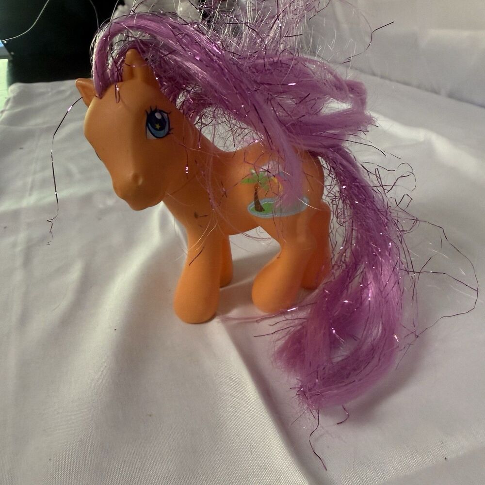 G3 My Little Pony Island RAINBOW & Starbeam 2002 Orange Blue Lot Of 2 Bundle MLP